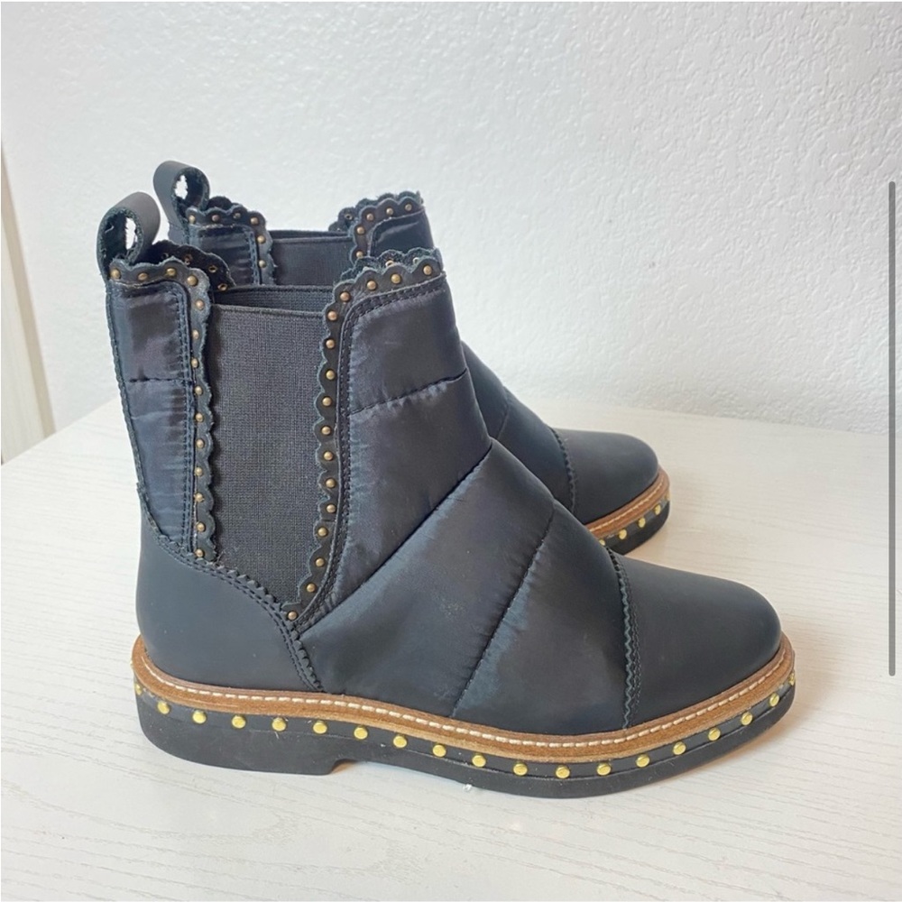 NWOT Free People Atlas Puffer Chelsea Stud Boot - Picture 3 of 7